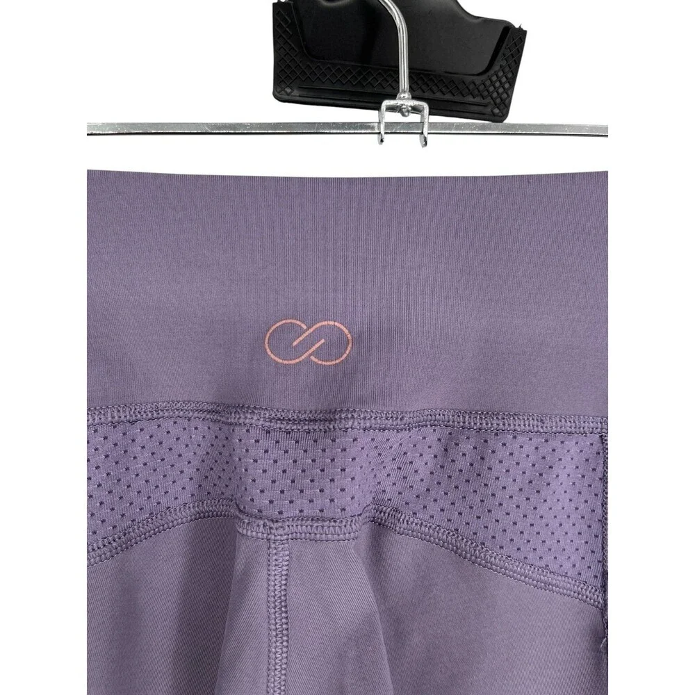 Calia by Carrie Underwood Leggings Women's Size XS Purple Mesh Insert Capri Crop